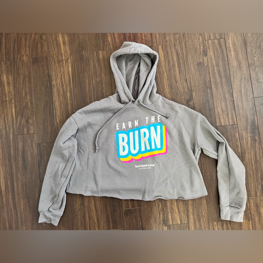 Burn boot camp cropped hoodie